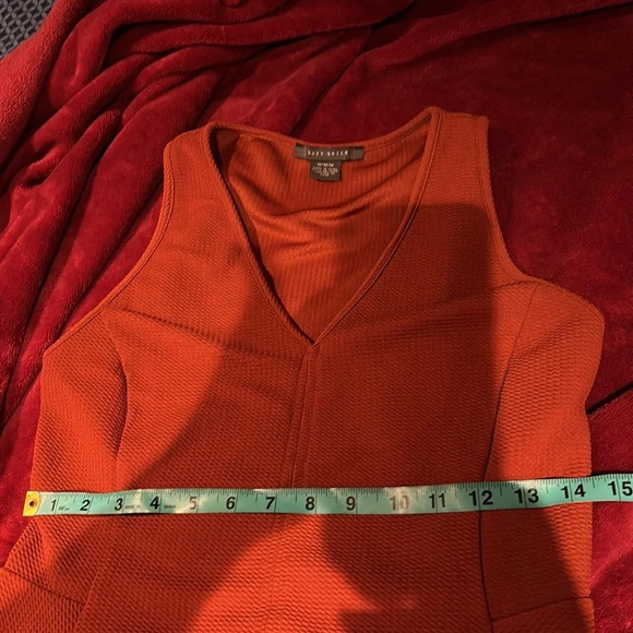 Suzy shier peplum  sleeveless blouse Sz M - Picture 6 of 10